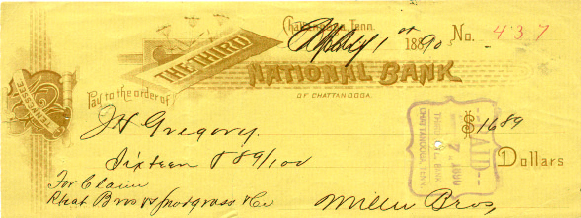 Third National Bank 5-1-1890